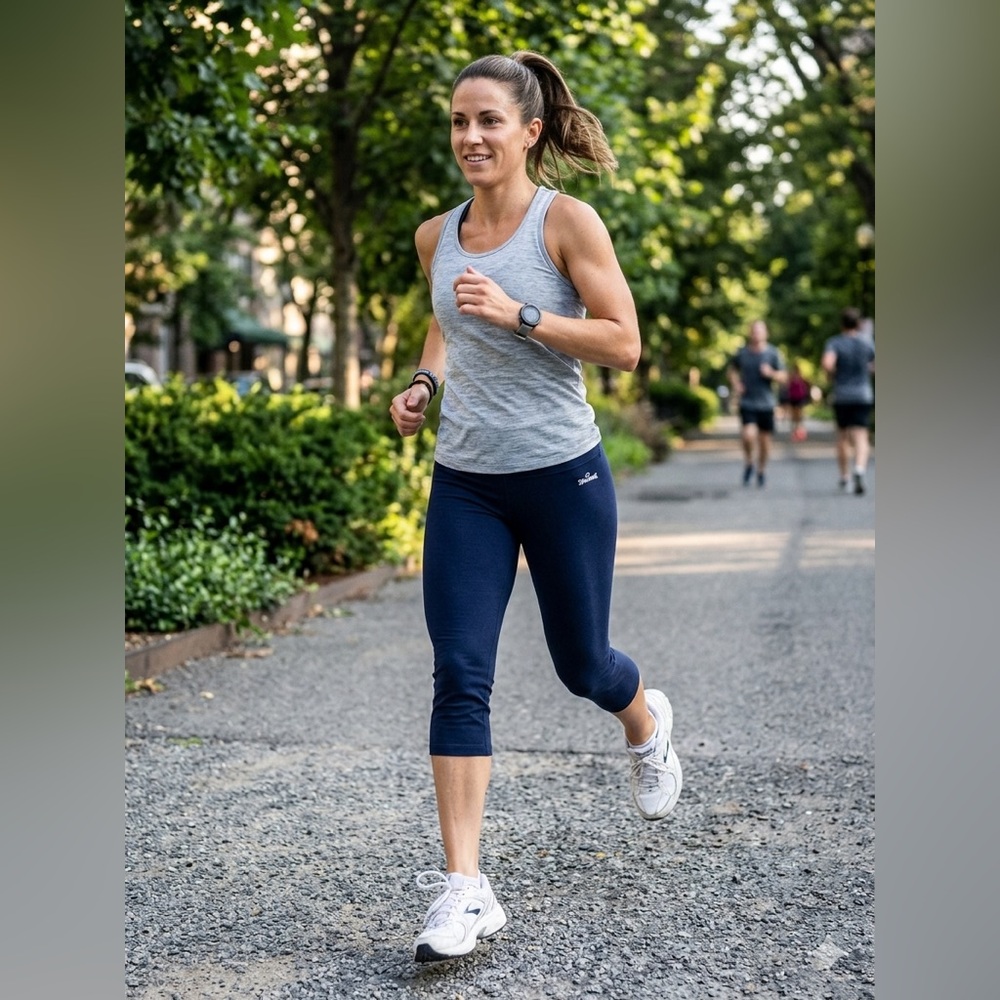 Spalding Navy Capri Leggings